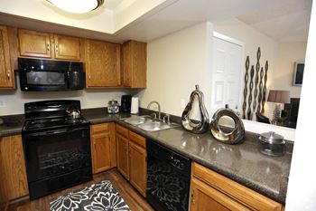 Black kitchen appliances